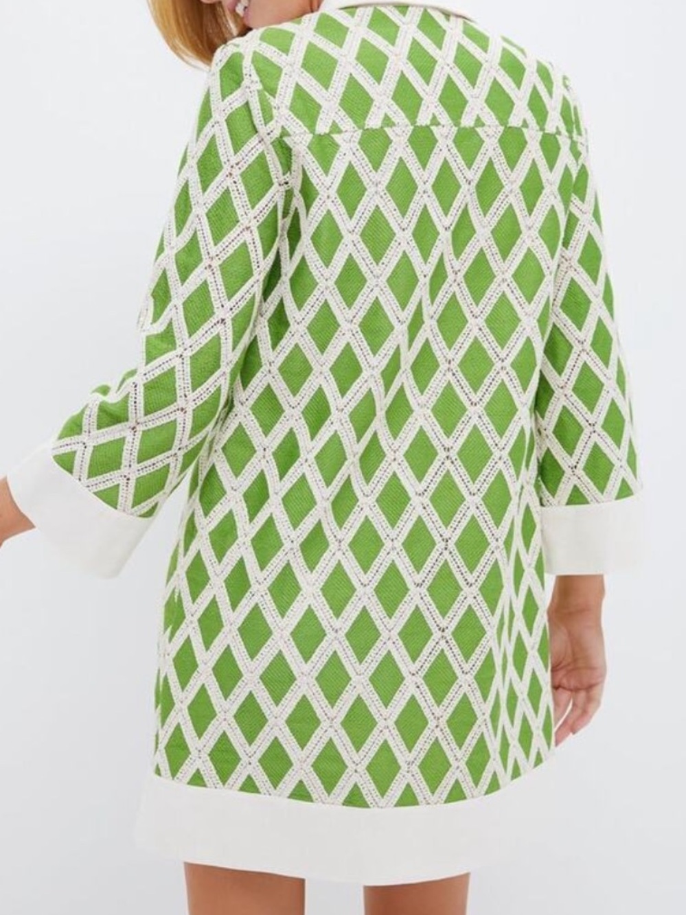 TUCKERNUCK Kelly Green Crochet Collier Dress - Picture 4 of 11